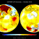 Temperature anomalies in October 2016. Image: NASA